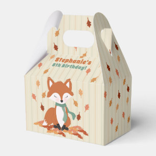 Caixinha De Lembrancinhas Queda Fox Woodland Aniversário