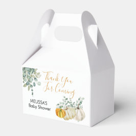 Caixinha De Lembrancinhas Queda Pumpkin Branco Laranja Pumpkin Greenerescent