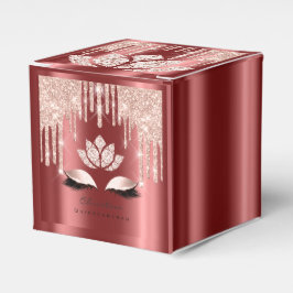 Caixinha De Lembrancinhas Quinceañeras Sweet 16th Bridal Rosa Burgundy