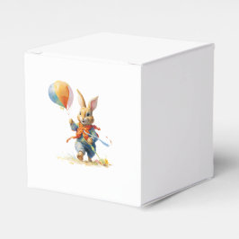 Caixinha De Lembrancinhas RABBIT WITH BALLOONS Throw Pillow Favor Boxes