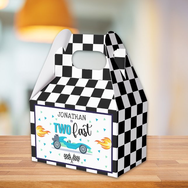 Caixinha De Lembrancinhas Race Car Birthday 2nd Party for Boys (Criador carregado)