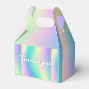 Caixinha De Lembrancinhas RAINBOW PASTELS Obrigado