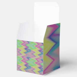 Caixinha De Lembrancinhas Rainbow Zigzags