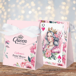 Caixinha De Lembrancinhas Rainha de Copas Carta de Baralho Chuveiro de Noiva