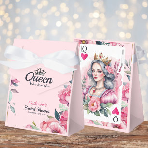 Caixinha De Lembrancinhas Rainha de Copas Carta de Baralho Chuveiro de Noiva