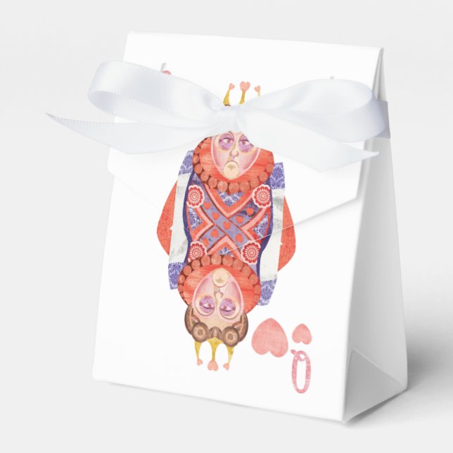 Caixinha De Lembrancinhas Rainha dos Corações (Frente)