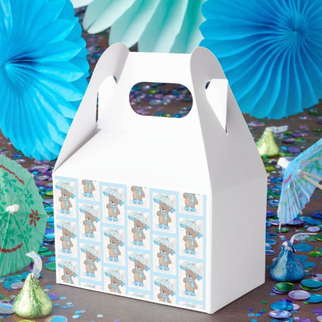 Caixinha De Lembrancinhas Rainy Daze Teddy Bear (Festa)