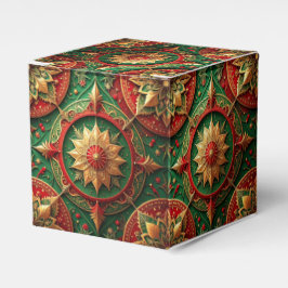 Caixinha De Lembrancinhas Red Green Decorative Holiday Favor Box