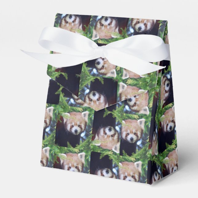Caixinha De Lembrancinhas Red Panda Pattern (Frente)