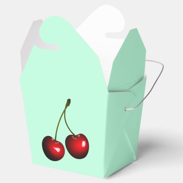 Caixinha De Lembrancinhas Red Sweet Cherries (Aberto)