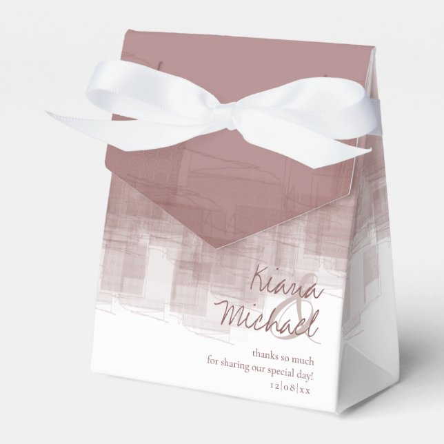 Caixinha De Lembrancinhas Reflexões de Aquarela Obrigado Canela ID774 (Frente)