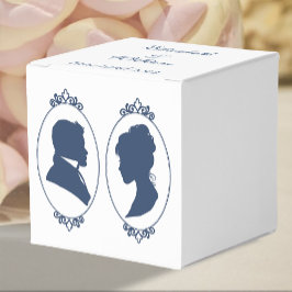 Caixinha De Lembrancinhas Regency Bridgerton Blue Rosa Cameo