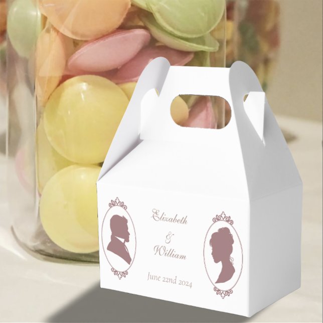 Caixinha De Lembrancinhas Regency Bridgerton Pink Roses Cameo (Criador carregado)