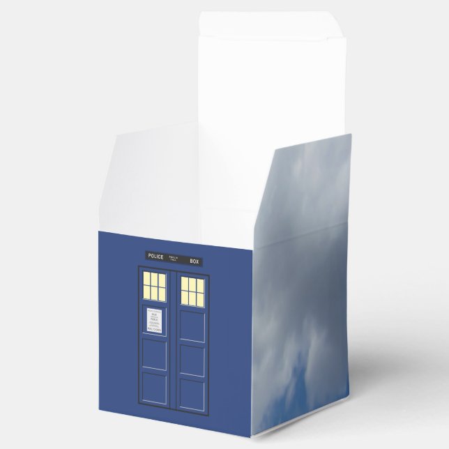 Caixinha De Lembrancinhas Reino Unido - Blue Police Call Box 1 (Aberto)