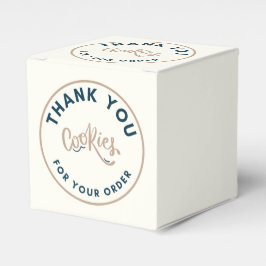 Caixinha De Lembrancinhas Retro Cookies agradece pelo seu pedido