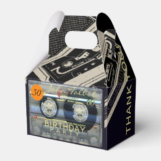 Caixinha De Lembrancinhas Retro T2 Audiotape 50º Aniversário Obrigado FB