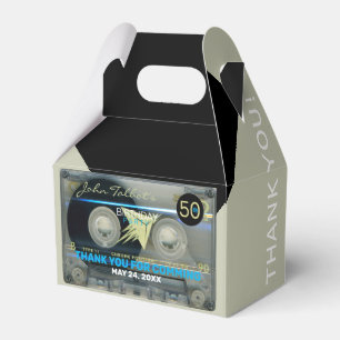 Caixinha De Lembrancinhas Retro T5 Audiotape 50º Aniversário Obrigado GFB