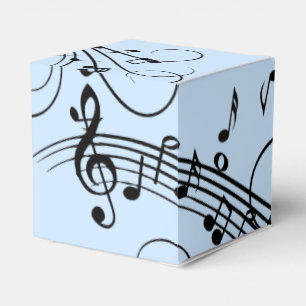 Caixinha De Lembrancinhas Rico Music Notes Blue