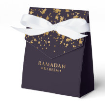 Rico Roxo e Dourado Ramadan Kareem Gift