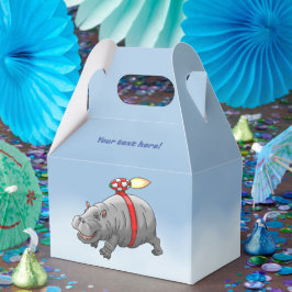 Caixinha De Lembrancinhas Rocket Hippo Birthday