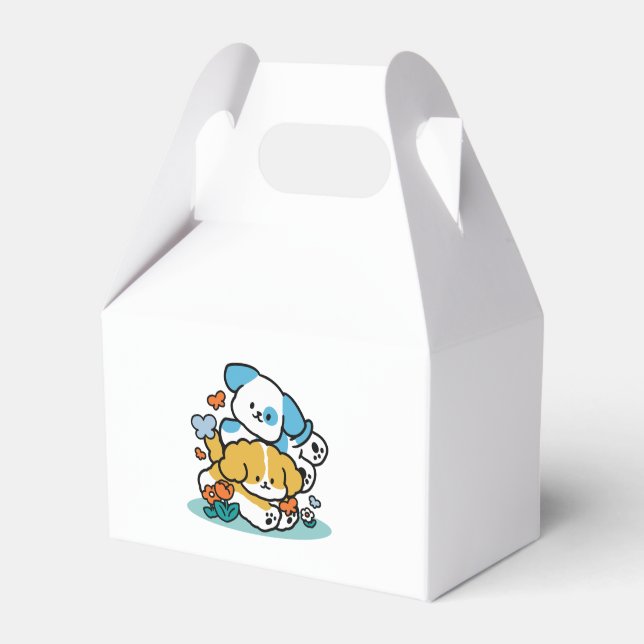 Caixinha De Lembrancinhas Rolando Para Maio Como Pups Felizes - Cachorro Pri (Frente)