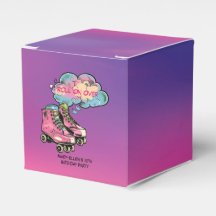 Roller Skate Girl Festa de aniversário Obrigado