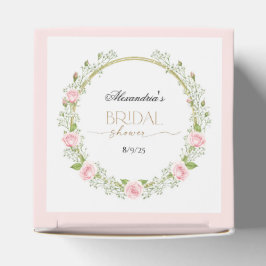 Caixinha De Lembrancinhas Romance Corado: Rosas Cor-de-Rosa & Respiro de Beb