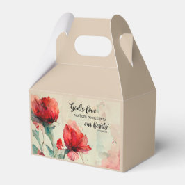 Caixinha De Lembrancinhas Romanos 5:5 Bíblia de amor de Deus Verso Flores Ro