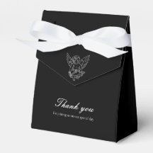 Romântica Cherub Casamento Favor Gift Box Obrigado