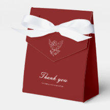 Romântica Cherub Casamento Favor Gift Box Obrigado