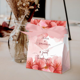 Caixinha De Lembrancinhas Romântica Doce Obrigado Casamento De Flor De Água