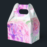 Caixinha De Lembrancinhas Rosa Cor-de-Rosa Aquarela Flores de Lilás Rosas Fl<br><div class="desc">Rosa Cor-de-Rosa Aquarela Vintage</div>