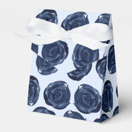 Caixinha De Lembrancinhas Rosa de aguarela azul videiras cottage chic casame