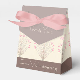 Caixinha De Lembrancinhas Rosa Decorante e Creme com Castanho