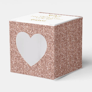 Caixinha De Lembrancinhas Rosa Dourado cor-de-rosa brilhante XOXO 