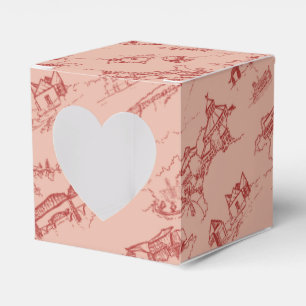 Caixinha De Lembrancinhas Rosa e vermelho de Chattanooga Toile