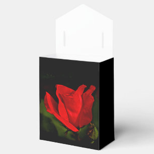 Caixinha De Lembrancinhas Rosa vermelha - paixão escura