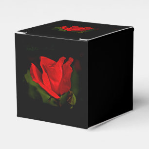 Caixinha De Lembrancinhas Rosa vermelha - Paixão Escura