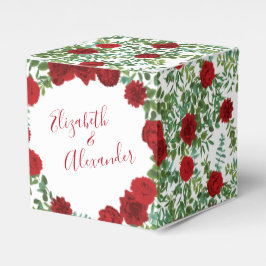 Caixinha De Lembrancinhas Rosa vermelha Wedding