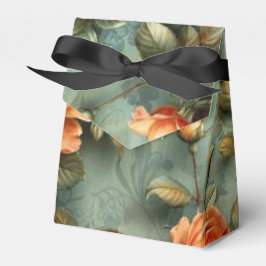 Caixinha De Lembrancinhas Rosas Cor de Pêssego