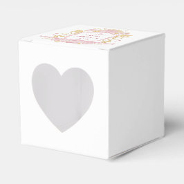 Caixinha De Lembrancinhas Rosas De Aquarela Crest Baptism Coração