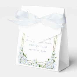Caixinha De Lembrancinhas Rosas Elegantes & Casamento Floral de Borda Pratea