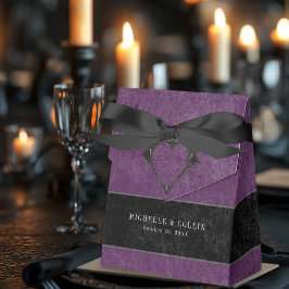 Caixinha De Lembrancinhas Rosas Pretos Góticos Raven e Negra Casamento Roxo