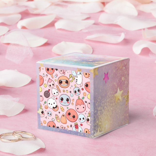 Caixinha De Lembrancinhas Rostos de Monstros de Foodie Whimsical (Casamento)