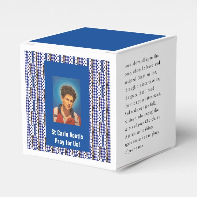 Caixinha De Lembrancinhas Rua Carlo Acutis (Frente)