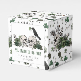 Caixinha De Lembrancinhas Rua Gótica. Patricks Day Floral Skull Irish Weding