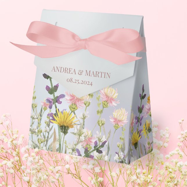 Caixinha De Lembrancinhas Rustic Boho Wildflower Garden Favor Bag (Criador carregado)