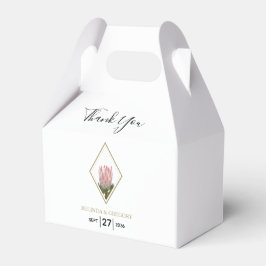 Caixinha De Lembrancinhas Rustic King Protea Wedding
