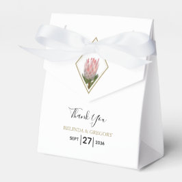 Caixinha De Lembrancinhas Rustic King Protea Wedding