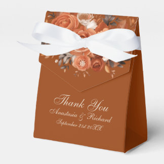 Caixinha De Lembrancinhas Rustic Laranja Queimada Obrigado Casamento